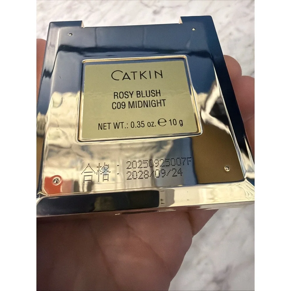 CATKIN Powder Blush & Highlighter for Cheek Natural Shimmer C09 MIDNIGHT